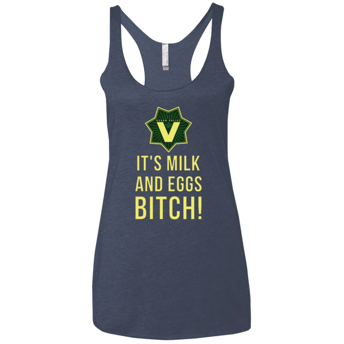 T-Shirts Vintage Navy / X-Small Milk and Eggs Women's Triblend Racerback Tank