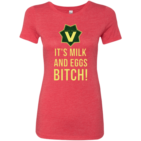 T-Shirts Vintage Red / Small Milk and Eggs Women's Triblend T-Shirt