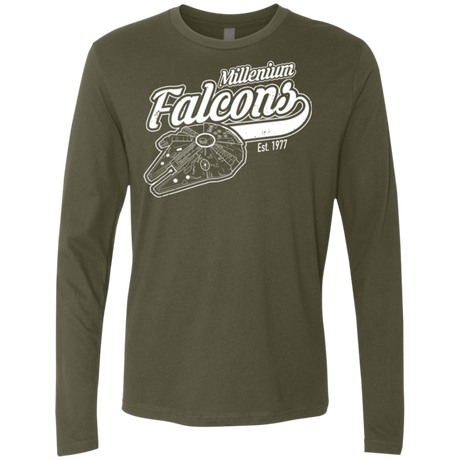 T-Shirts Military Green / Small Millenium falcons Men's Premium Long Sleeve