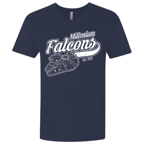 T-Shirts Midnight Navy / X-Small Millenium falcons Men's Premium V-Neck