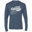 T-Shirts Indigo / X-Small Millenium falcons Triblend Long Sleeve Hoodie Tee