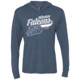 T-Shirts Indigo / X-Small Millenium falcons Triblend Long Sleeve Hoodie Tee