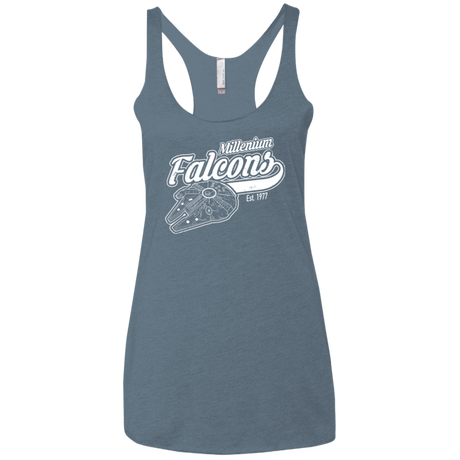 T-Shirts Indigo / X-Small Millenium falcons Women's Triblend Racerback Tank