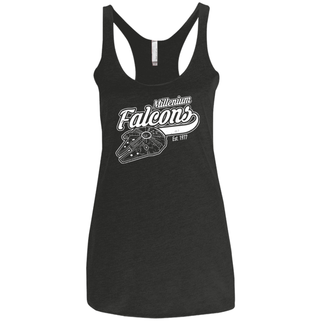 T-Shirts Vintage Black / X-Small Millenium falcons Women's Triblend Racerback Tank
