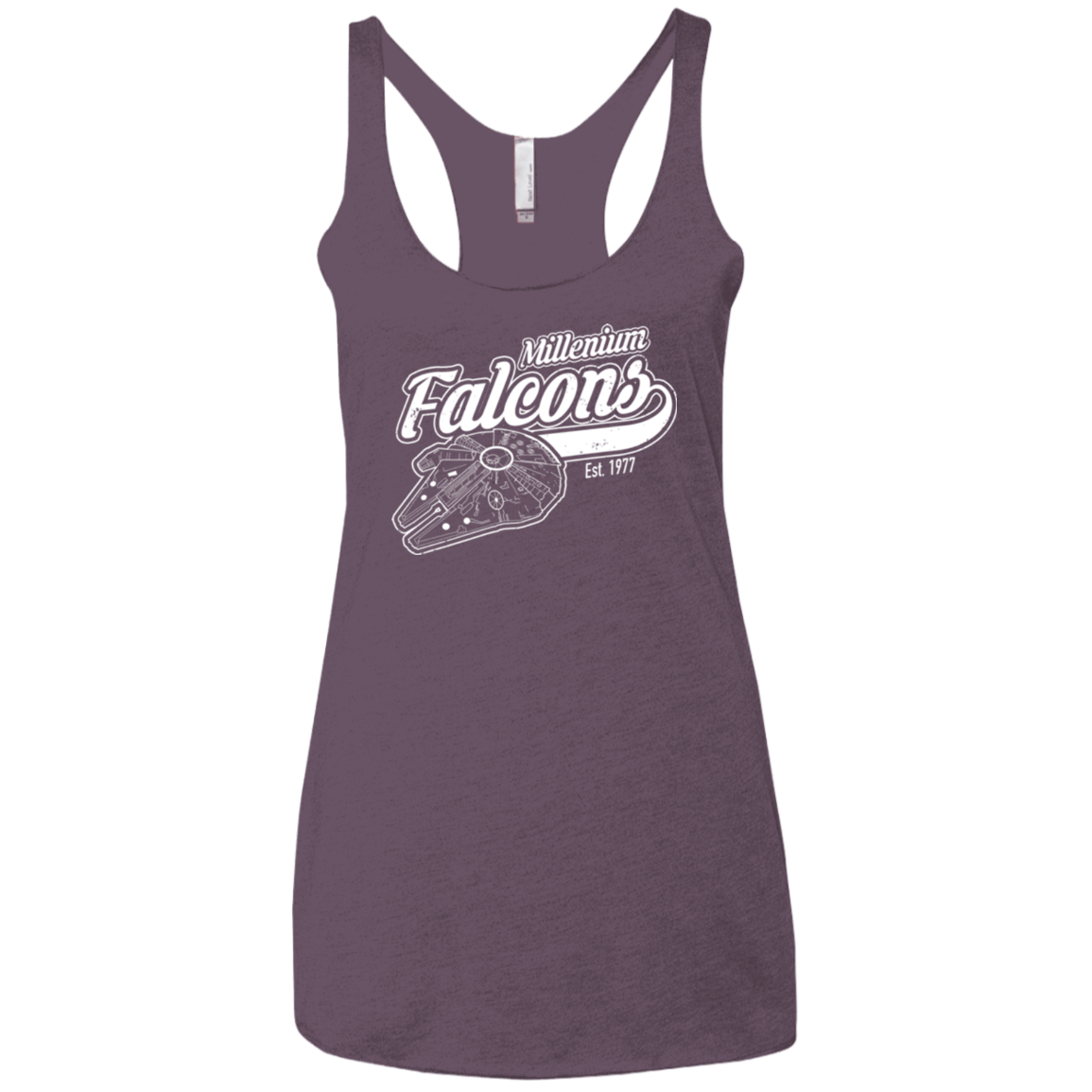 T-Shirts Vintage Purple / X-Small Millenium falcons Women's Triblend Racerback Tank