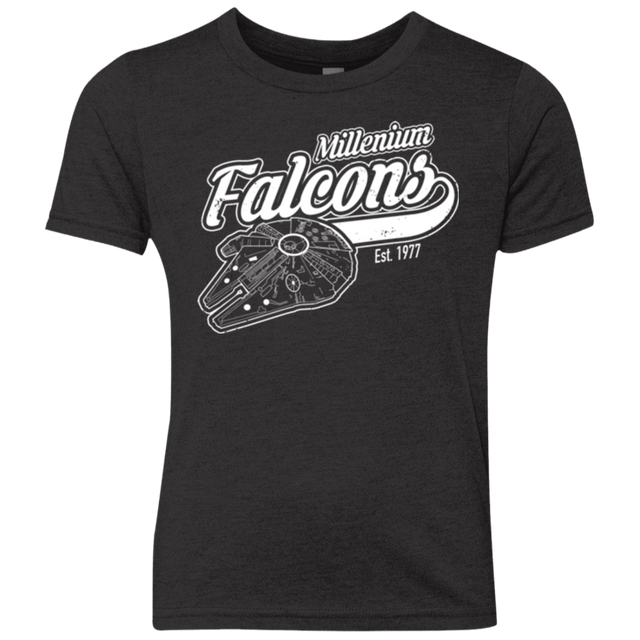 T-Shirts Vintage Black / YXS Millenium falcons Youth Triblend T-Shirt