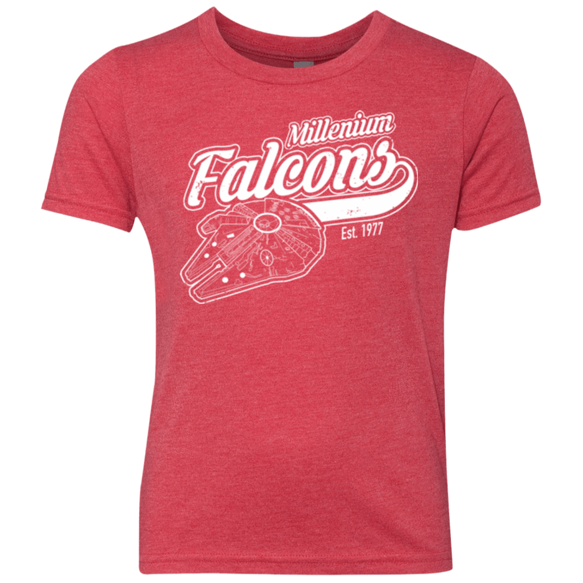 T-Shirts Vintage Red / YXS Millenium falcons Youth Triblend T-Shirt