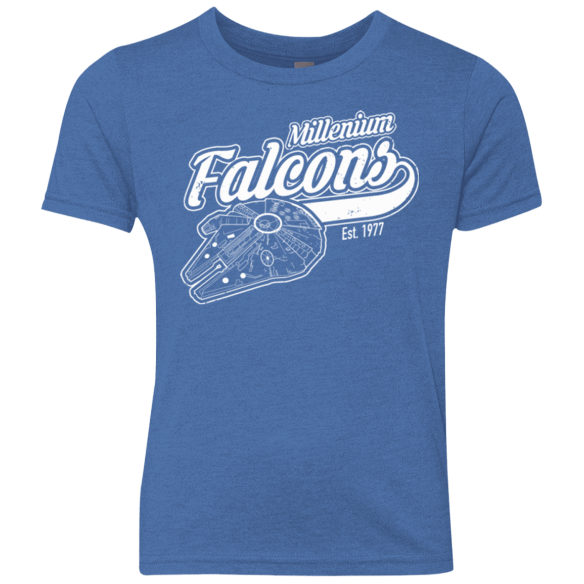 T-Shirts Vintage Royal / YXS Millenium falcons Youth Triblend T-Shirt