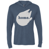 T-Shirts Indigo / X-Small Millennium Home Triblend Long Sleeve Hoodie Tee