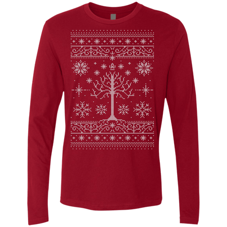 T-Shirts Cardinal / Small Minas Christmas Men's Premium Long Sleeve