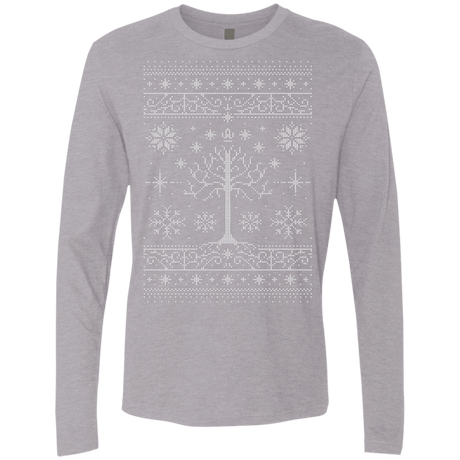 T-Shirts Heather Grey / Small Minas Christmas Men's Premium Long Sleeve