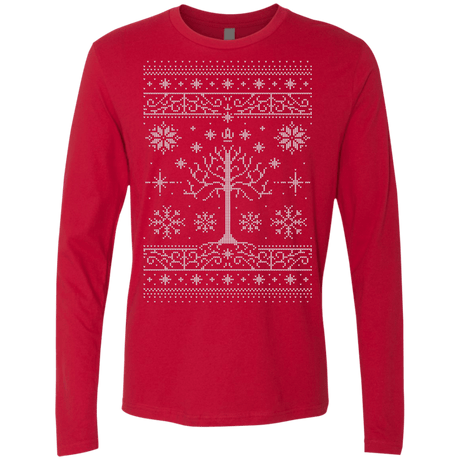 T-Shirts Red / Small Minas Christmas Men's Premium Long Sleeve