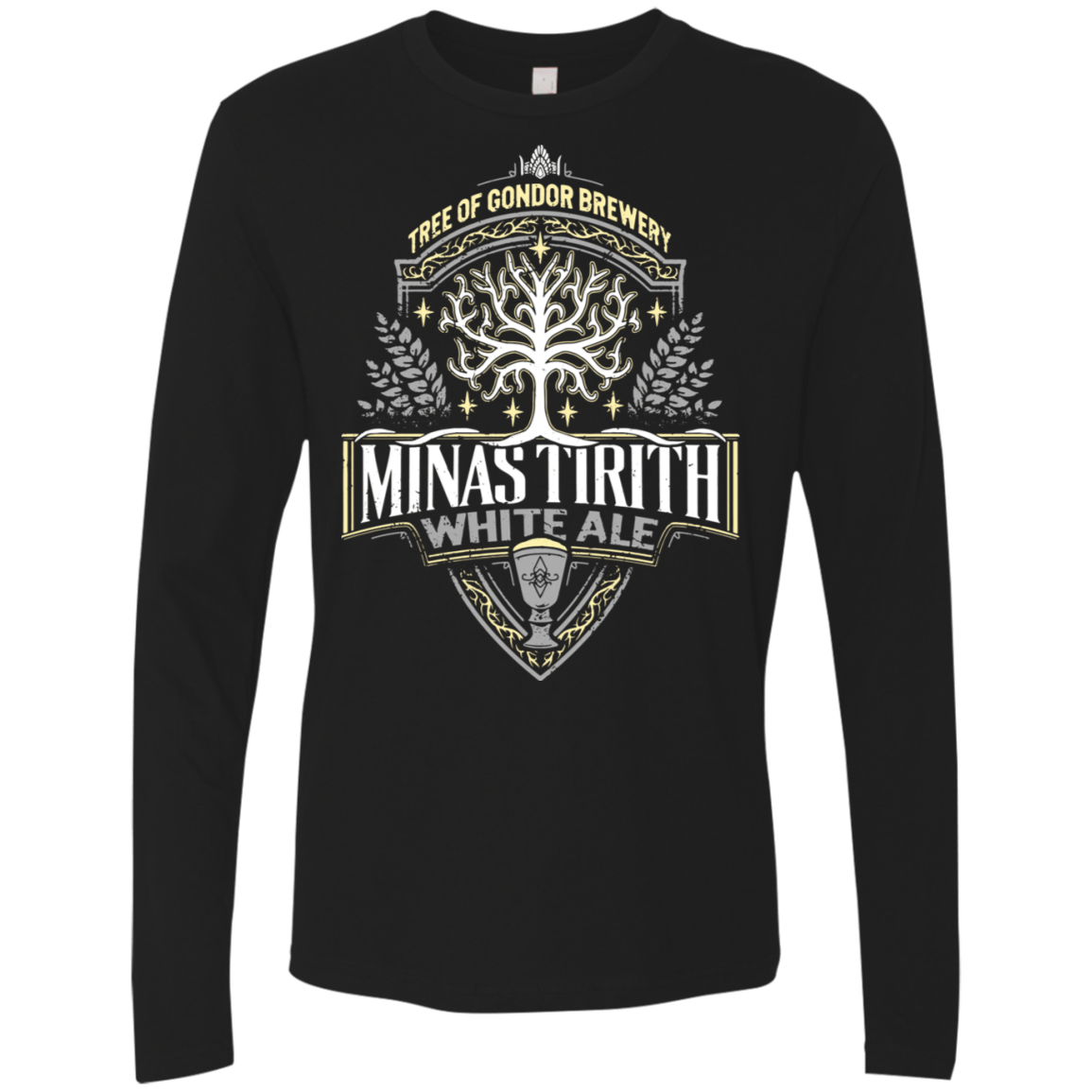 T-Shirts Black / S Minas Tirith Men's Premium Long Sleeve