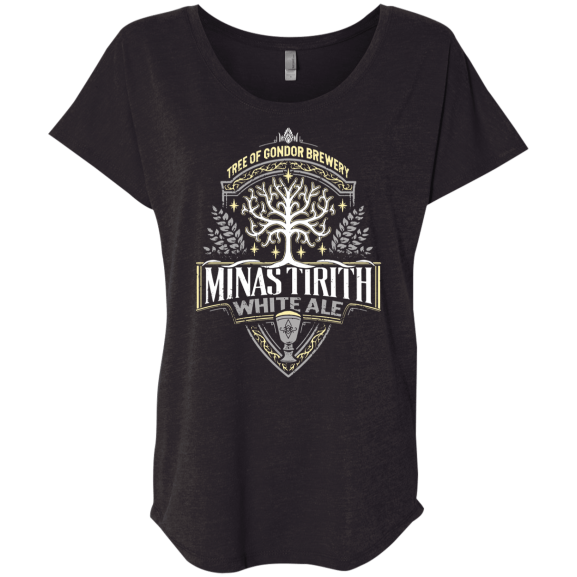 T-Shirts Vintage Black / X-Small Minas Tirith Triblend Dolman Sleeve