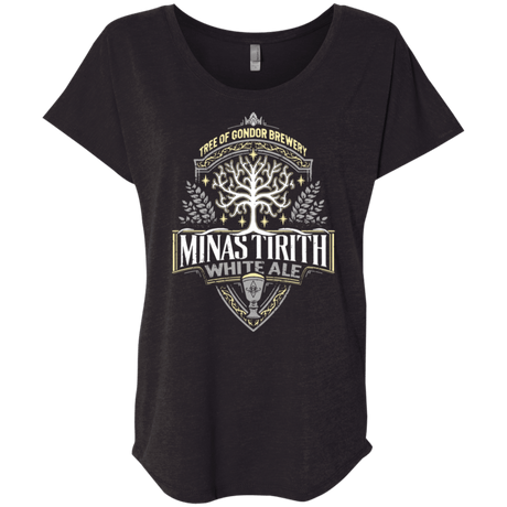 T-Shirts Vintage Black / X-Small Minas Tirith Triblend Dolman Sleeve