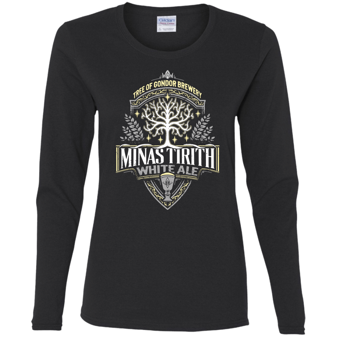 T-Shirts Black / S Minas Tirith Women's Long Sleeve T-Shirt