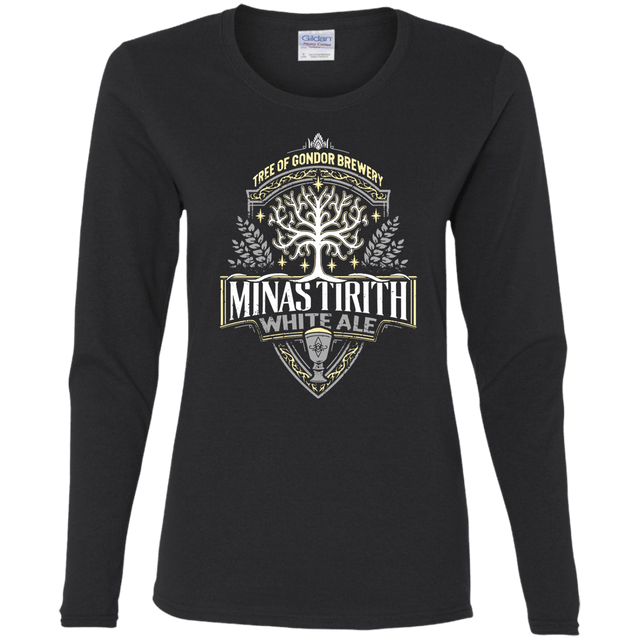 T-Shirts Black / S Minas Tirith Women's Long Sleeve T-Shirt