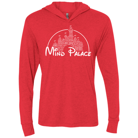 T-Shirts Vintage Red / X-Small Mind Palace Triblend Long Sleeve Hoodie Tee