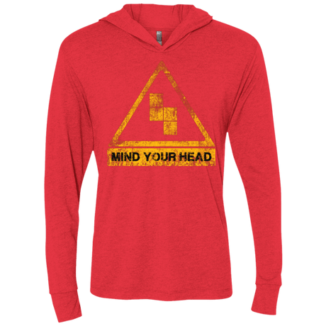 T-Shirts Vintage Red / X-Small MIND YOUR HEAD Triblend Long Sleeve Hoodie Tee