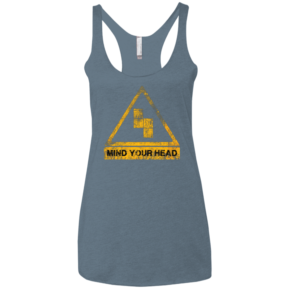 T-Shirts Indigo / X-Small MIND YOUR HEAD Women's Triblend Racerback Tank