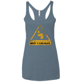 T-Shirts Indigo / X-Small MIND YOUR HEAD Women's Triblend Racerback Tank