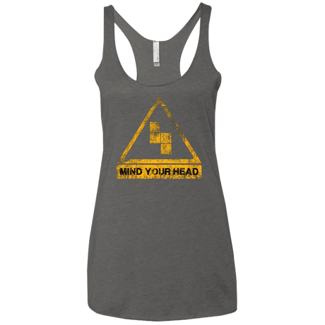 T-Shirts Premium Heather / X-Small MIND YOUR HEAD Women's Triblend Racerback Tank