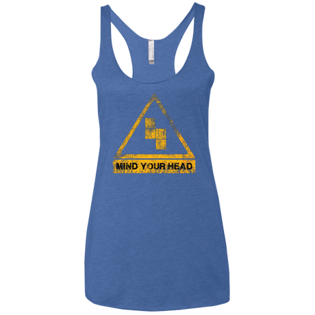 T-Shirts Vintage Royal / X-Small MIND YOUR HEAD Women's Triblend Racerback Tank