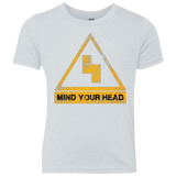 T-Shirts Heather White / YXS MIND YOUR HEAD Youth Triblend T-Shirt