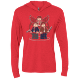 T-Shirts Vintage Red / X-Small Mini Hunters Triblend Long Sleeve Hoodie Tee