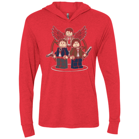 T-Shirts Vintage Red / X-Small Mini Hunters Triblend Long Sleeve Hoodie Tee