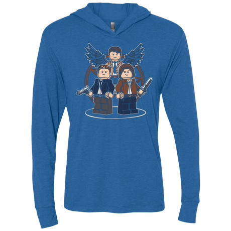 T-Shirts Vintage Royal / X-Small Mini Hunters Triblend Long Sleeve Hoodie Tee