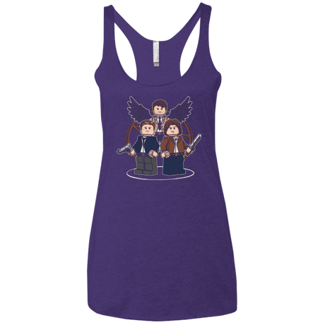 T-Shirts Purple / X-Small Mini Hunters Women's Triblend Racerback Tank