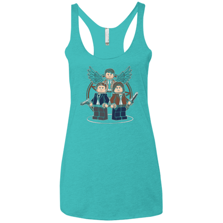 T-Shirts Tahiti Blue / X-Small Mini Hunters Women's Triblend Racerback Tank