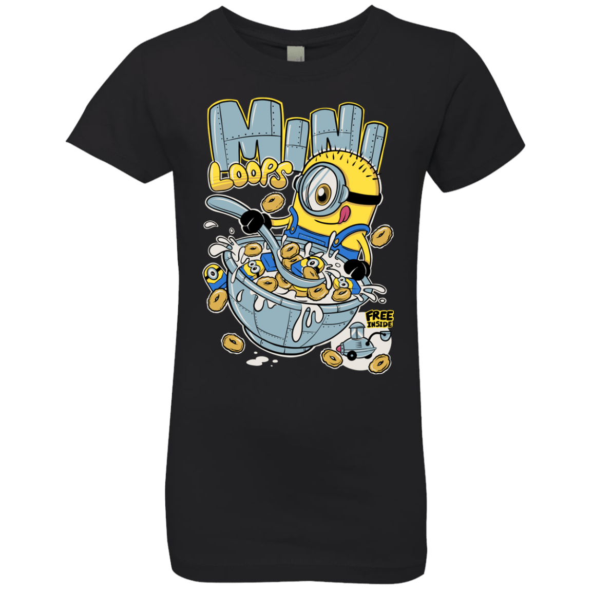 T-Shirts Black / YXS Mini Loops Girls Premium T-Shirt