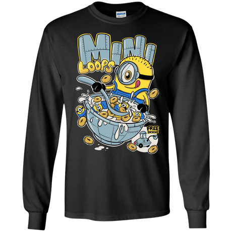 T-Shirts Black / S Mini Loops Men's Long Sleeve T-Shirt