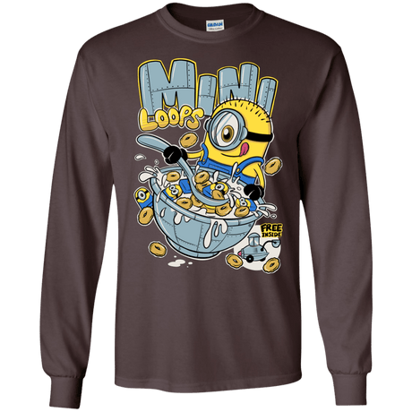 T-Shirts Dark Chocolate / S Mini Loops Men's Long Sleeve T-Shirt