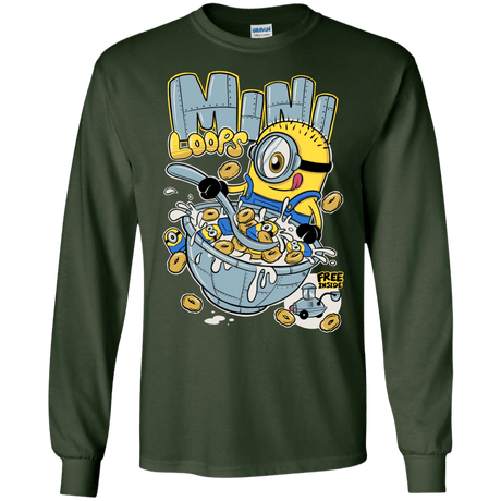 T-Shirts Forest Green / S Mini Loops Men's Long Sleeve T-Shirt