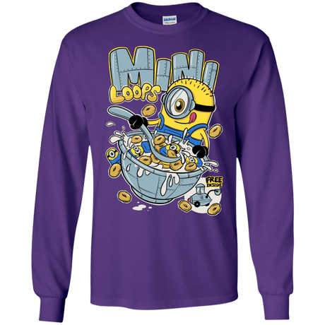 T-Shirts Purple / S Mini Loops Men's Long Sleeve T-Shirt