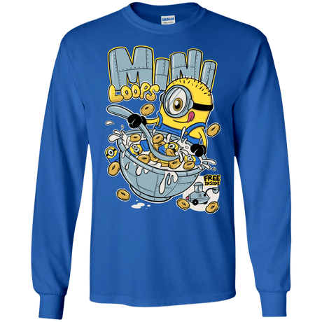 T-Shirts Royal / S Mini Loops Men's Long Sleeve T-Shirt