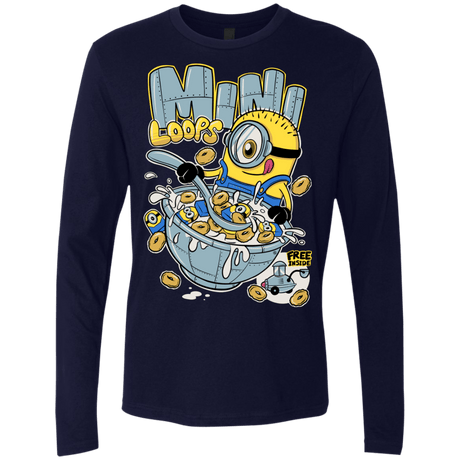 T-Shirts Midnight Navy / S Mini Loops Men's Premium Long Sleeve