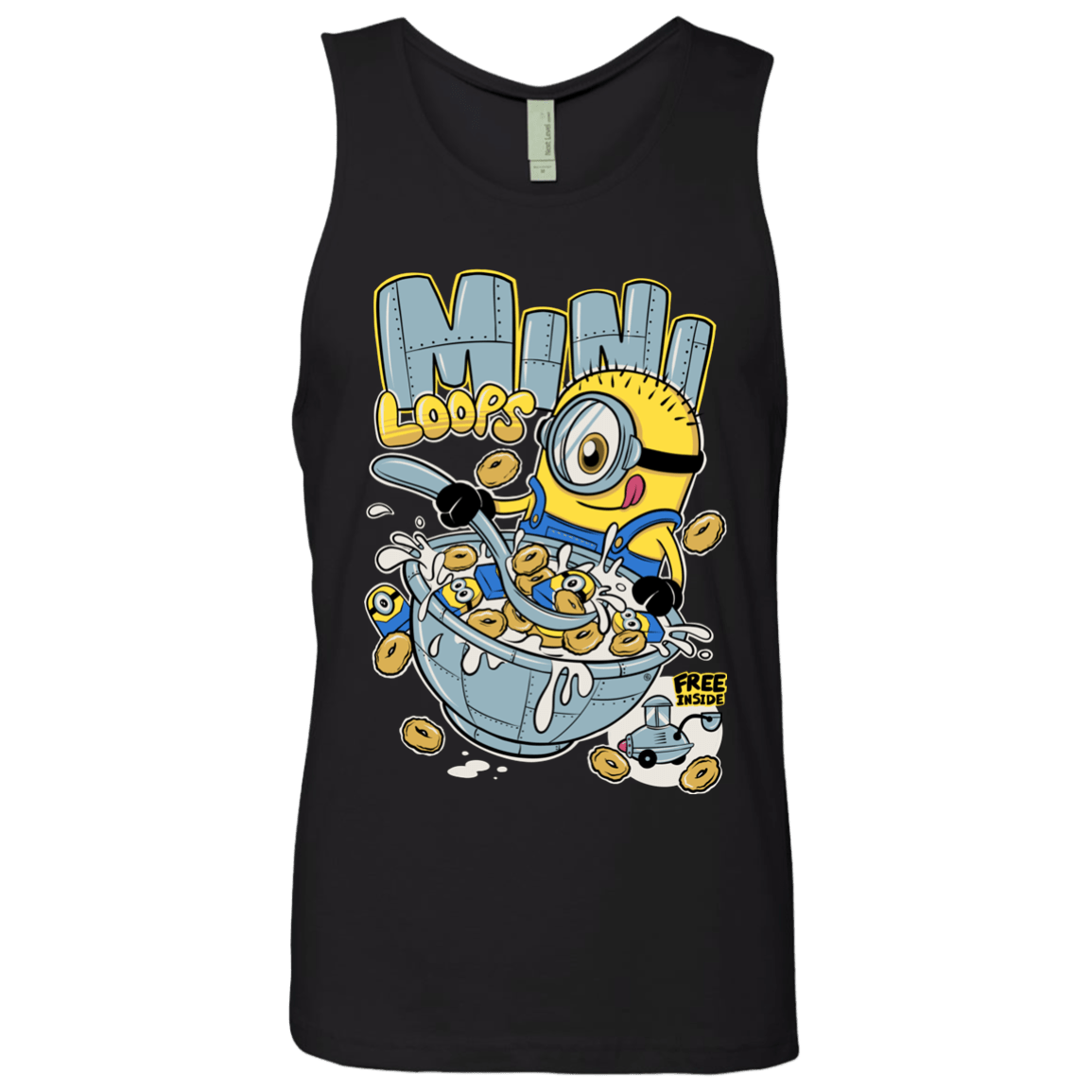 T-Shirts Black / S Mini Loops Men's Premium Tank Top