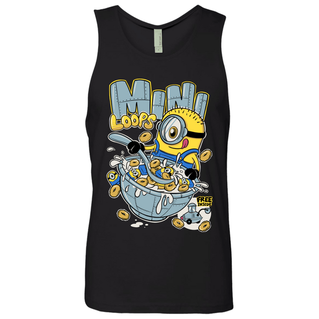 T-Shirts Black / S Mini Loops Men's Premium Tank Top