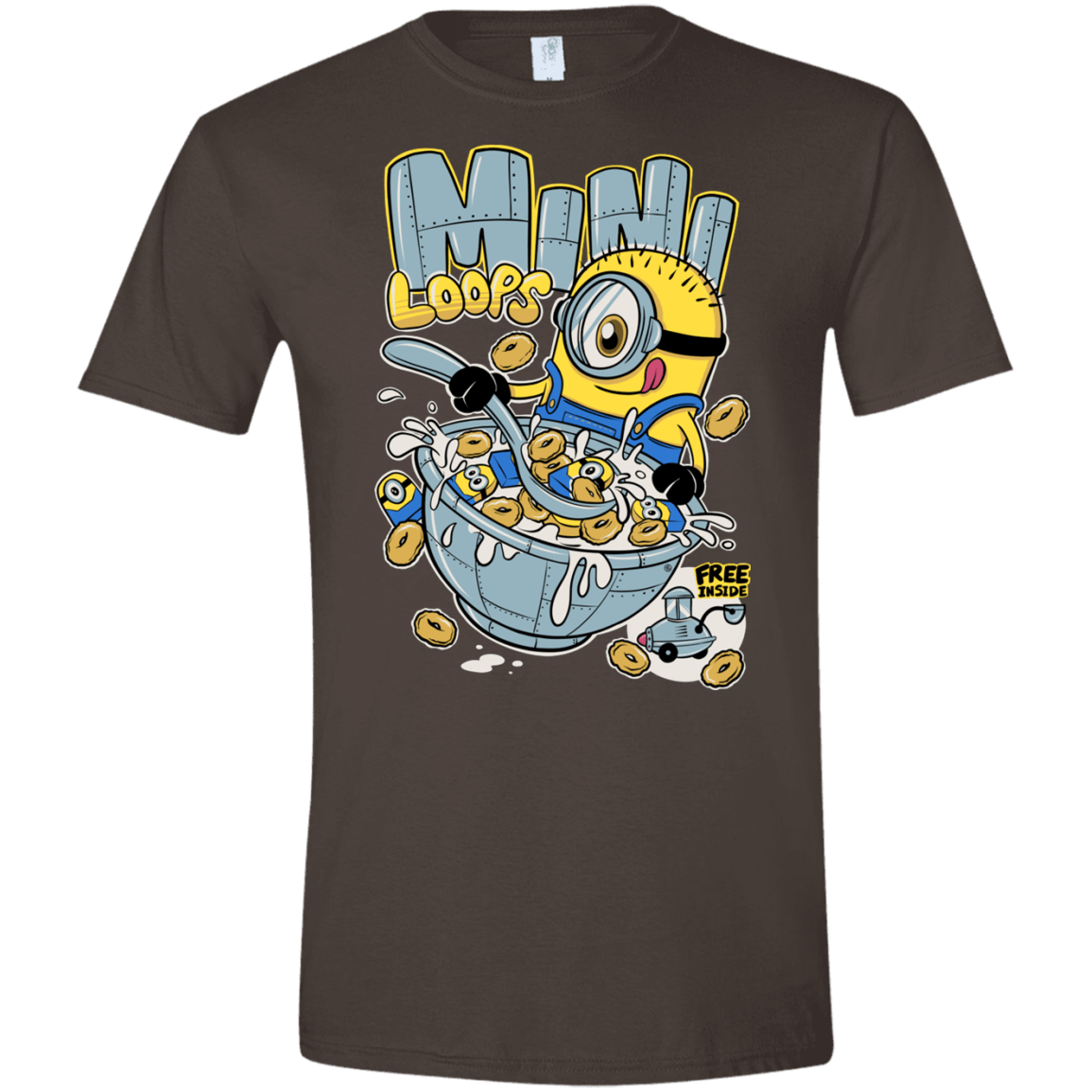 T-Shirts Dark Chocolate / S Mini Loops Men's Semi-Fitted Softstyle