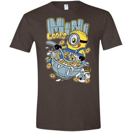 T-Shirts Dark Chocolate / S Mini Loops Men's Semi-Fitted Softstyle