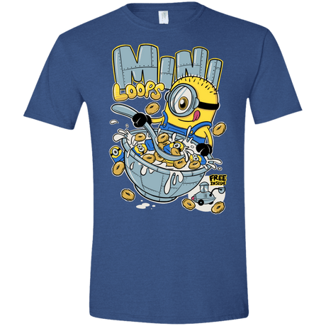 T-Shirts Heather Royal / X-Small Mini Loops Men's Semi-Fitted Softstyle