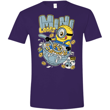 T-Shirts Purple / S Mini Loops Men's Semi-Fitted Softstyle