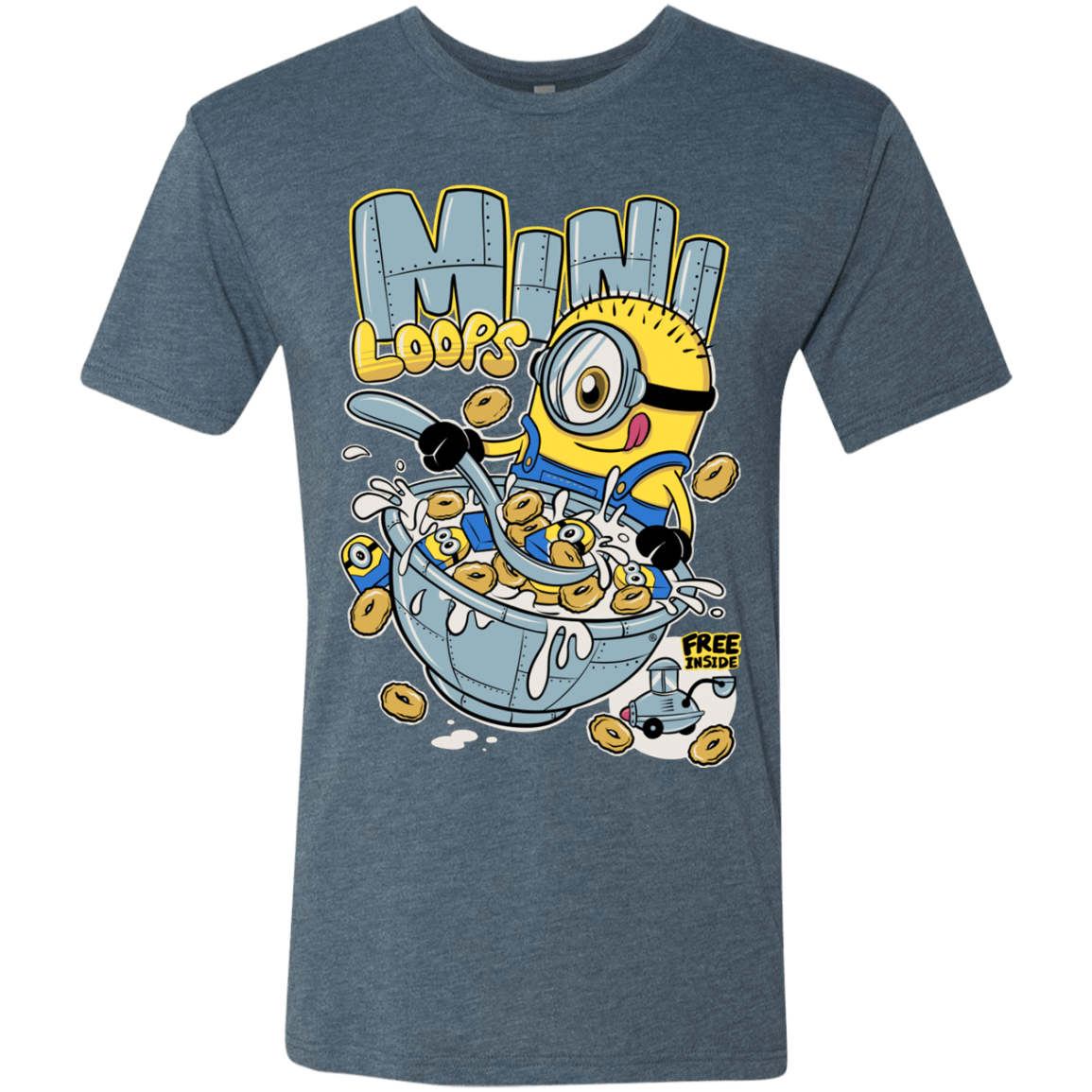 T-Shirts Indigo / S Mini Loops Men's Triblend T-Shirt