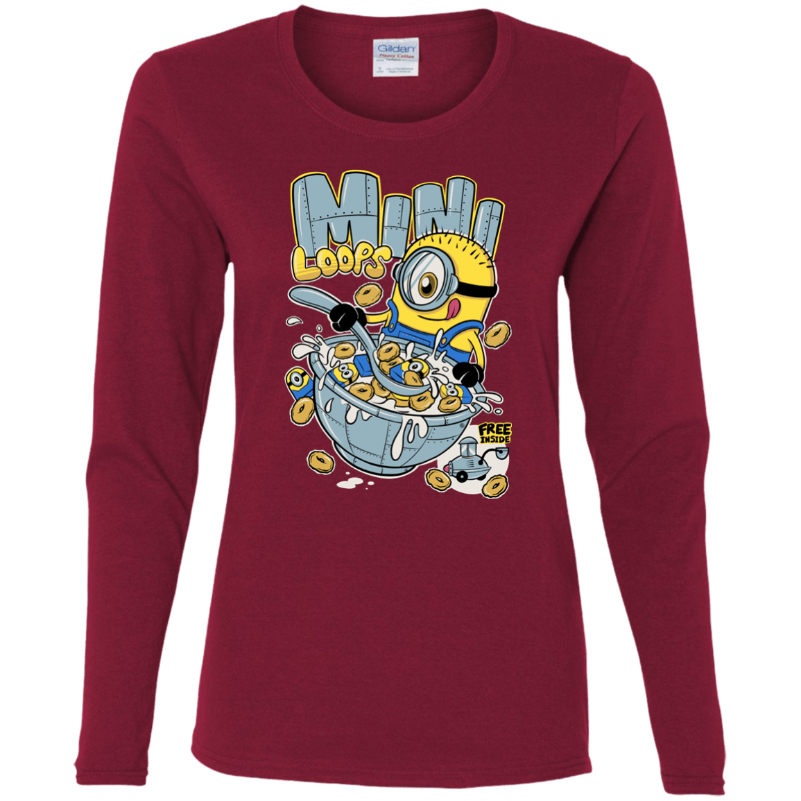 T-Shirts Cardinal / S Mini Loops Women's Long Sleeve T-Shirt