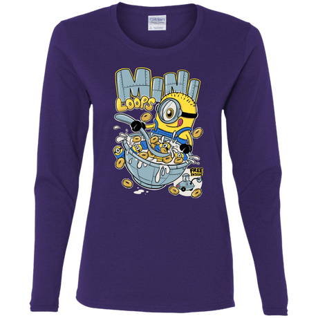 T-Shirts Purple / S Mini Loops Women's Long Sleeve T-Shirt