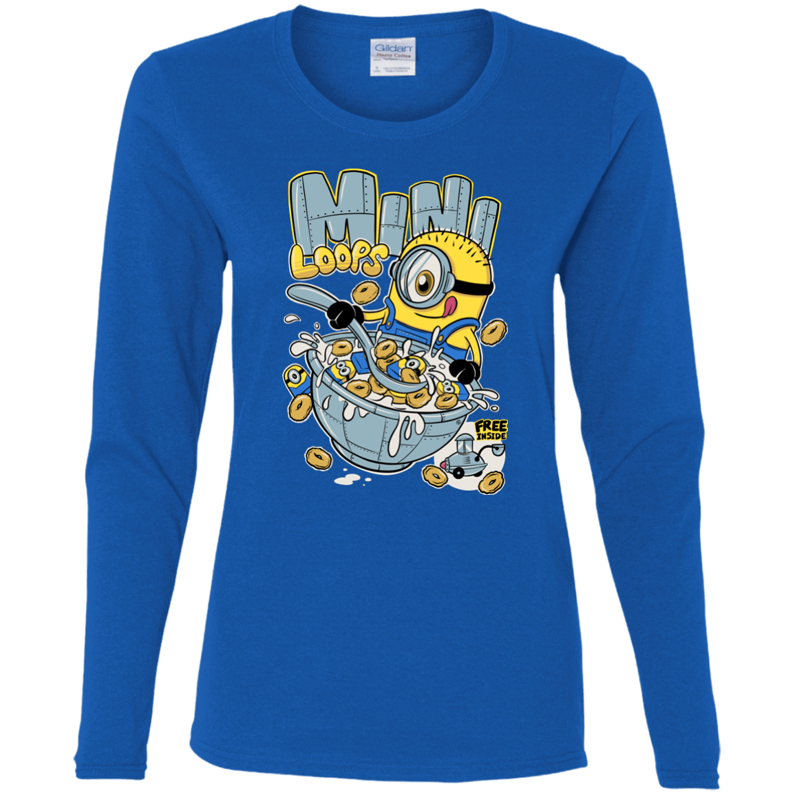 T-Shirts Royal / S Mini Loops Women's Long Sleeve T-Shirt